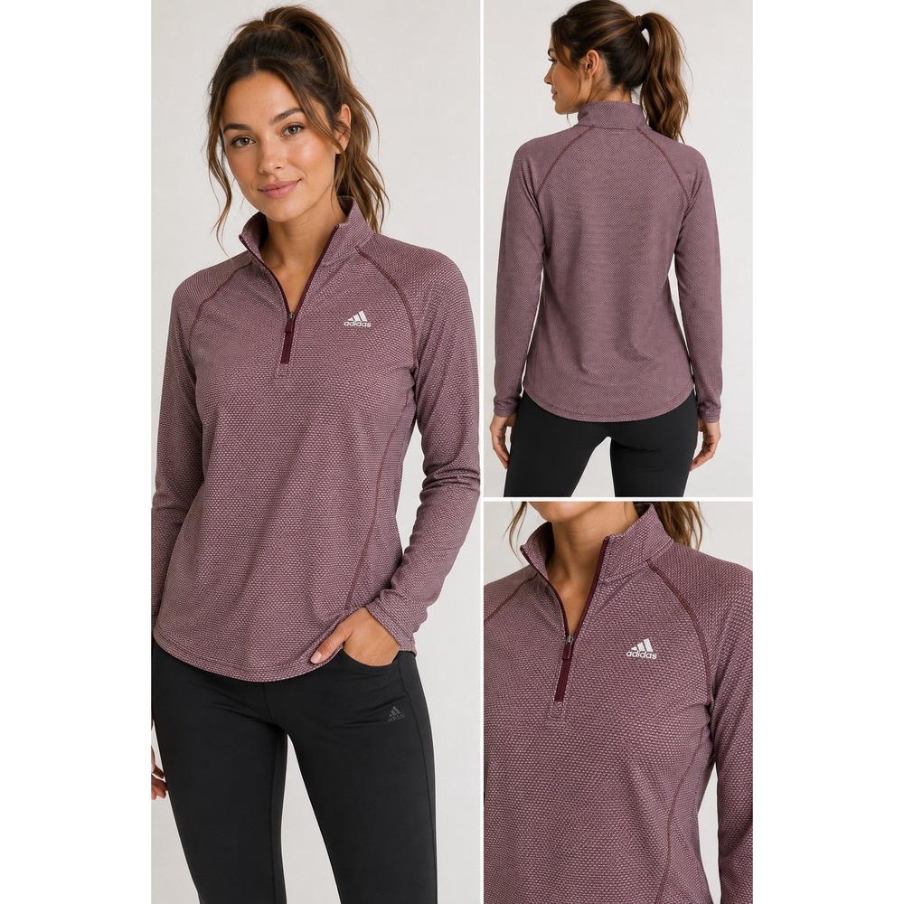 Adidas Golf Women's Medium 1/4 Zip Pullover Long Sleeve Athleisure Running